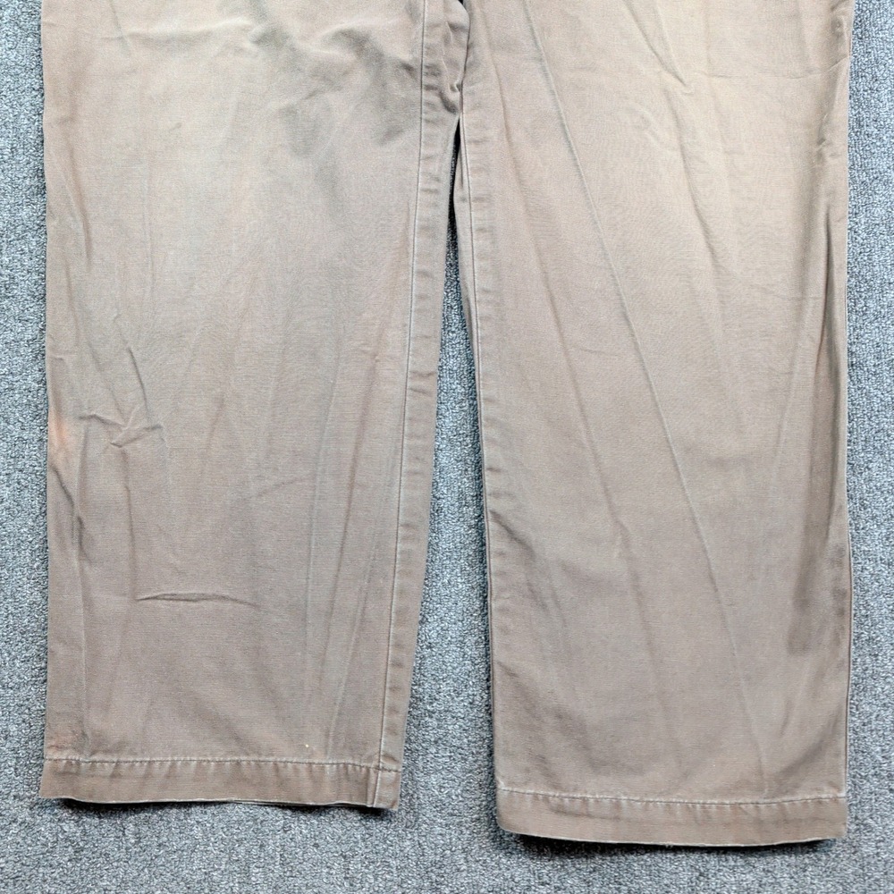 Columbia Gorpcore Utility Canvas Pants 44x32 Brown Rugged Workwear Hiking Cargo - Picture 2 of 13